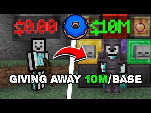 Donut smp Live! | Giving A 1M Per Base