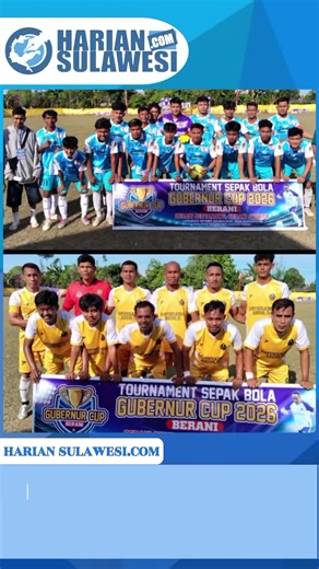 Harian Sulawesi | Parigi – Pertandingan sepakbola regional Parigi Moutong Piala Gubernur Sulawesi Tengah tahun 2026 telah digulirkan sejak Kamis (08/01/2026) di Lapangan Patriot Bambalemo, Kecamatan Parigi. Untuk Pertandingan fair play Gubernur Cup (Group-C) antara Bhayangkara Jurnalis Vs Pasir Putih Tumpapa yang berlangsung, Sabtu (10/01/2026) sejak kick off pukul 15.45 Wita, pertandingan kedua kesebelasan berlangsung seru. Laporan : Sumardin (Pde) Kesebelasan pasir putih Tumpapa awalnya menuru