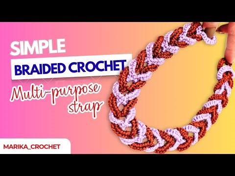 DIY Braided Crochet Strap | Bag Strap, Bracelet & Belt Tutorial (Beginner Friendly)