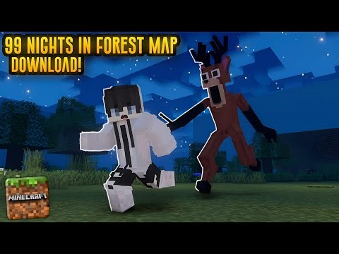 Minecraft 99 Nights in a Forest 😱 Horror Survival Map Download Guide