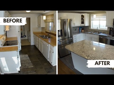 Living in a Remodel - Kitchen Wall Removal - Renovation Timelapse!