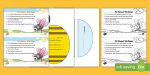 All About Me Bee Craft