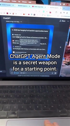 Use ChatGPT Agent Mode to Find Free Backlink Opportunities (SEO Hack)