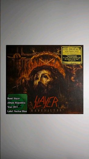 Slayer - Repentless (2015), ‪@Slayer‬ ‪@NuclearBlastRecords‬ #metal #trashmetal #rock #metalhead