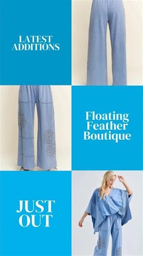 Mineral Wash Doily Patch Wide-Leg Pants