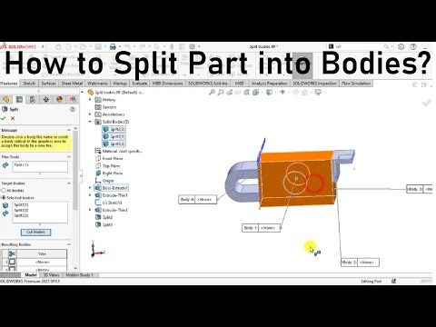 LEC 03 | M01 | Multibody Parts | Split Bodies [SOLIDWORKS CRASH LEARNING]
