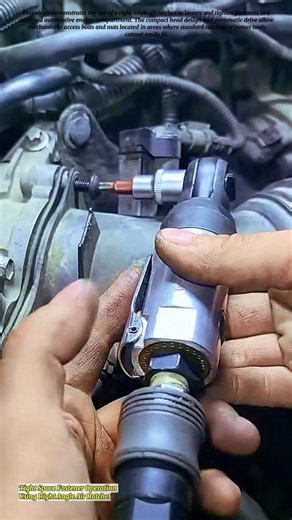 Tight Space Fastener Operation Using Right Angle Air Ratchet