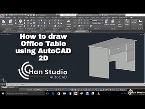 How to Draw Office Table using AUTOCAD | 2D | Basic AutoCAD | Basic Command |