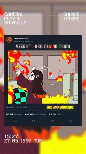 NEZUKO BURN DEMON TRAIN 🔥