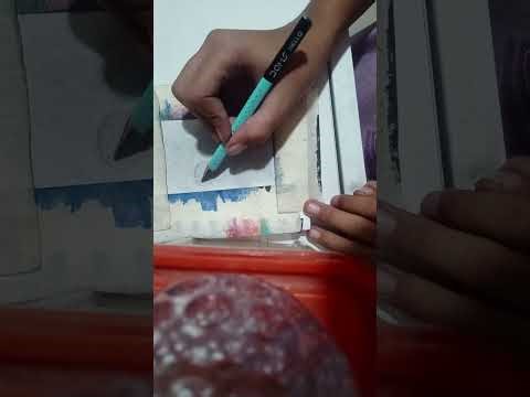 Easy meteor shower sketch for beginners and kids