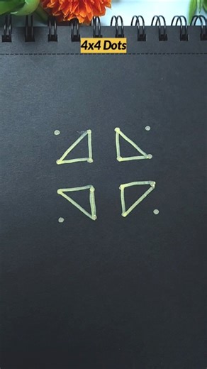 4x4 dots easy rangoli and simple kolam daily use #easyrangoli #muggulu #kolam #shorts #dailyrangoli