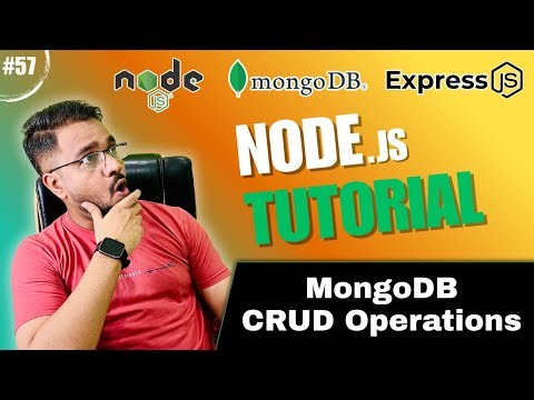 NodeJS Tutorial in Hindi #57 - CRUD Operations | Insert, Find, Update, Delete