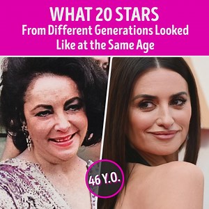 What 20 Stars From Different Generations Looked Like at the Same Age | CelebRatings