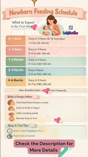 Newborn Feeding Schedule 👶🍼 | How Much Milk Does Baby Need by Age? (0–6 Months)