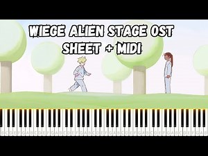 Wiege / Alien Stage OST PIANO TUTORIAL SHEET + MIDI #piano #alienstage