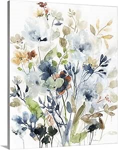 GREATBIGCANVAS Holland Spring Mix I Canvas Wall Art Print, Floral Home Decor Artwork, 16"x20"