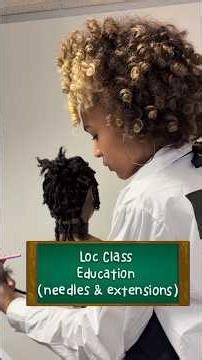 Some loc education from a 1on1 loc class💡Needle size is important when doing loc extensions #locs