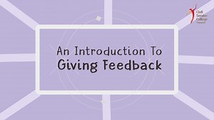 Introduction to The Center for Creative Leadership's SBI Feedback Model