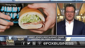 13K views · 136 reactions | “Our delivery areas are five minutes from the store. And so what we do is we make a really fast sandwich – the faster we make it—the fresher you get it.” Jimmy John's CEO James North told Fox Business that about one third of the business is accounted for by delivery. https://fxn.ws/2zdEQ9y | Fox Business | Facebook
