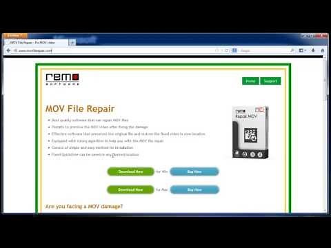 How to Repair Corrupt/Damaged MOV Video Files Easily...!!!!!