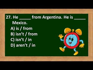 Mixed Grammar Test 4 with Answer | Elementary Level | ESC_Grammar & Structure