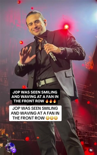 JOP WAS SEEN SMILING AND WAVING AT A FAN IN THE FRONT ROW 😳 #fans #jop #viralvideo #trending