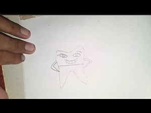 How to draw anime of teeth easy drawing step by step ll very draw