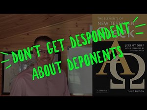 Duff, NT Greek, 8.1 Deponent verbs