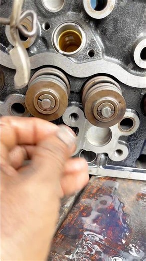 Valve Lock Install in Seconds #shortsfeed #mechanic #world #amazing #skills #tools #viralshort