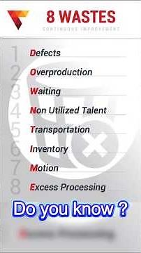 Lean 8 waste kya aapko pata hai ? #mechanicalengineering #automobile #learning #engineering #japan