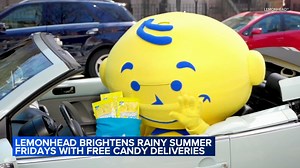 Lemonhead offers burst of sunshine with free candy deliveries on rainy summer Fridays