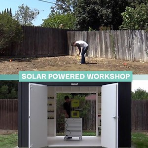 HOW I BUILT A SOLAR POWERED WORKSHOP👨‍🔧 | HomeMade Modern