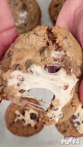 1.5K views · 20 reactions | S'mores Cookies featuring Stuffed Puffs Filled Marshmallows combine the best of cookies and s'mores for a gooey, chocolatey, irresistible dessert! | Stuffed Puffs | Facebook