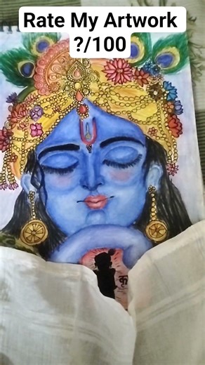 Learn how to draw Beautiful Krishna ji Drawing #Krishna ji #Bairan