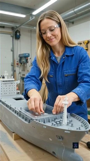 Sleek 4-Foot Blue MSC Container Ship Assembly & River Test 🚢📦🌊 #watertesting #facebookviralreels