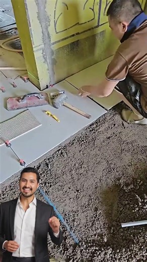 ⚠️🏗️ Error común al instalar baldosas sobre concreto 🔥 #shorts #viralshorts