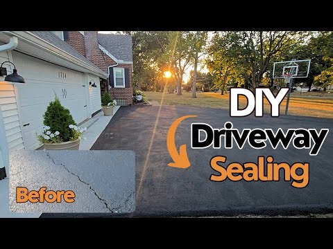 Easy DIY Asphalt Driveway Sealing | Full Tutorial + Tips for Beginners