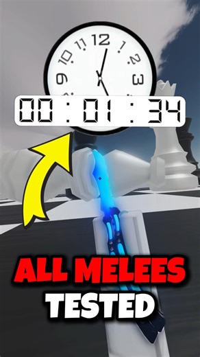 Time To Kill Ranking For ALL Melee Weapons - Roblox Rivals