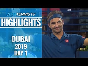 Federer returns with a win; Basilashvili knocks out Khachanov | Dubai 2019 Highlights Day 1