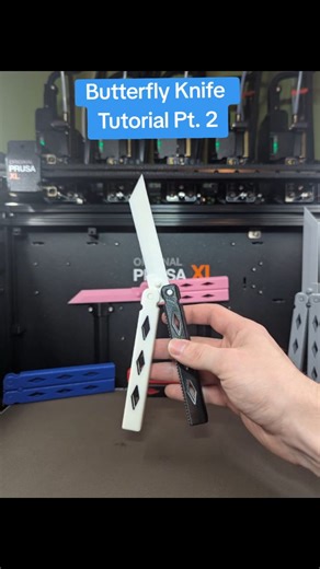 How to use a butterfly Knife Pt.2! How to get to Pencil Grip and Reverse Grip! These are essential for having control over your Balisong and for learning new tricks. These Trainers are available in my shops now! Tiktok shop or paragon3dprinting.com!! . . . . . #3dprint #tutorial #butterfly #balisong #pt2 | Paragon 3D LLC