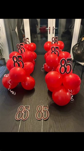 ✨✨85 table balloon stack✨✨ Personalised party table centrepieces now available to order. These small balloon stacks come in a variety of options/colours/designs to suit your theme. DM for more info. #happybirthday #balloons #party #partydecor #tabledecor