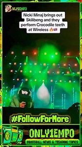 29K views · 459 reactions | Dancehall Artiste Skillibeng performing Crocodile Teeth with Nicki Minaj at Wireless Festival 2024.... | Only1Empo | Facebook