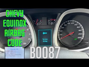 AIRBAG CODE BOO87 EASY FIX!!! EQUINOX, CRUZE, AND TERRAIN.