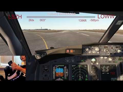 MSFS 2020 737-700 LSZH-LOWW SK/CZ