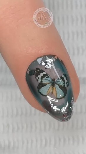 3 comments | Simple butterfly design using blooming gel 曆 . Products used available at @dkbeautysystems code TALIA to save 10% off . @luxiogel Glass gel @glittermixcanada nail decals . Full video up on YouTube on 10 spring looks . #taliasnailstudio #nailart #nailarttips #easynailart | Talia's Nail Studio | Facebook
