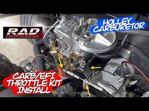 RAD HOLLEY Throttle Kit Install