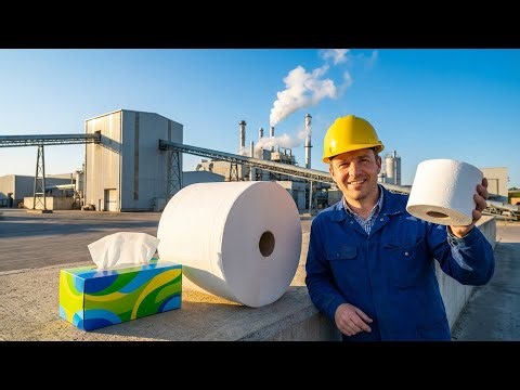 You Won’t Believe How Tissue Paper Is Made! Factory Tour