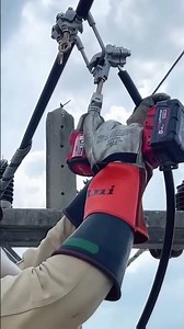 Manual High Voltage Connection Operation - Good tools and machinery make work easy