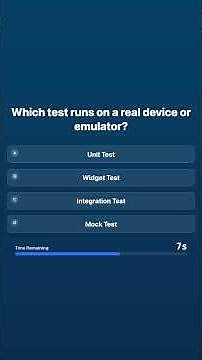 Flutter Testing Quiz - Unit, Widget & Golden Tests