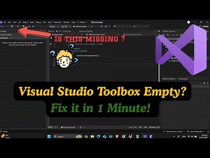 Visual Studio Toolbox Empty? Fix it in 1 Minute! (2026)
